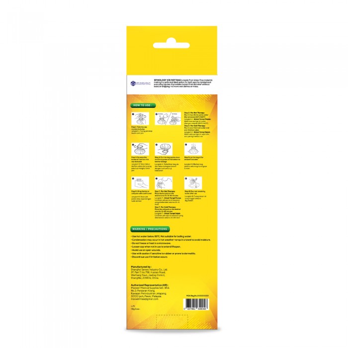 SPINOLOGY Ice/Hot Bag 1's for Hot Water Bag, Ice Bag for Injury, Cold Pack, Beg Tuam