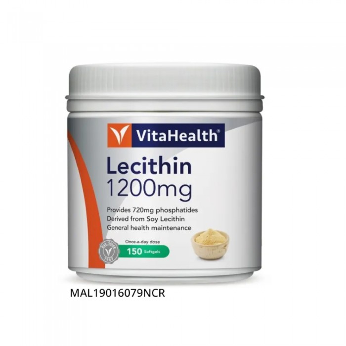 VITAHEALTH Lecithin 1200mg 150's with Soy Lecithin for Liver, Cholesterol Supplement