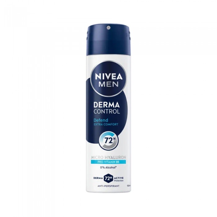 NIVEA Men Deodorant Spray 50ml - Derma Control Defend for Ketiak Wangi Deodorant
