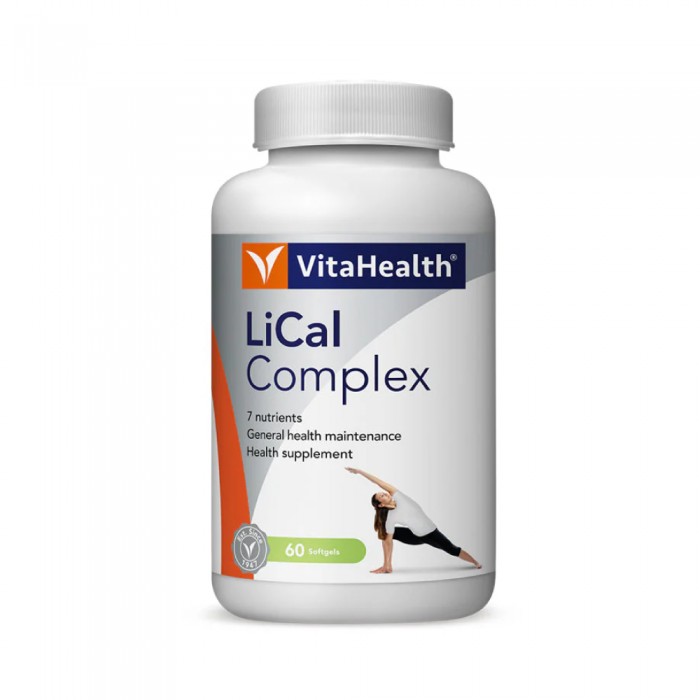 VITAHEALTH Lical Complex 60's with Calcium Magnesium Zinc D3, Calcium Supplement