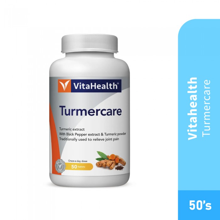 VITAHEALTH Turmercare 50's with Turmeric Supplement, Joint Supplement with Turmeric Powder