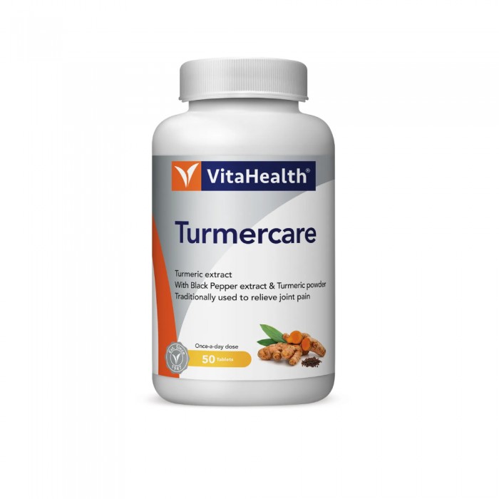 VITAHEALTH Turmercare 50's with Turmeric Supplement, Joint Supplement with Turmeric Powder