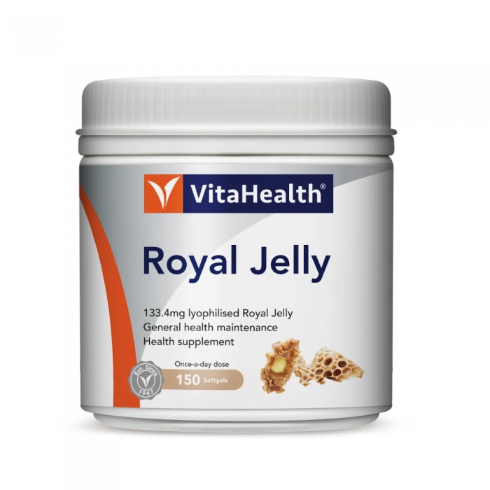 VITAHEALTH Royal Jelly 150's with Royal Jelly Honey, Royal Jelly Supplement