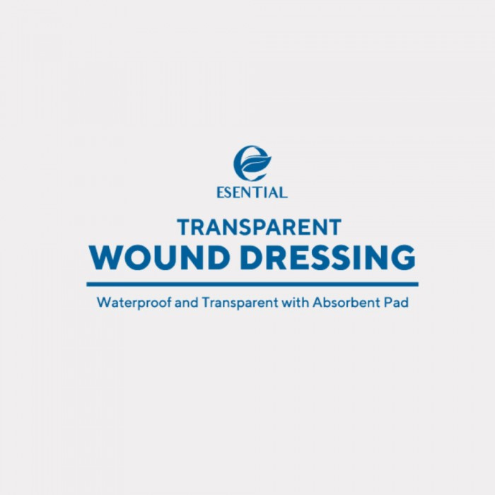 ESENTIAL Transparent Wound Dressing 50's for Wound Dressing Waterproof, Dressing Set