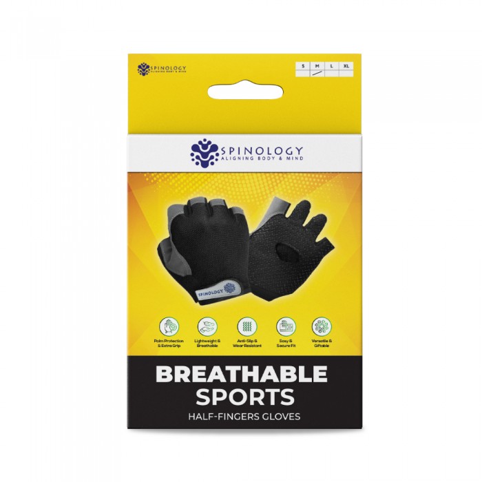 Spinology Breathable Sport Gloves for Gym Glove, Sport Glove (S/M/L)