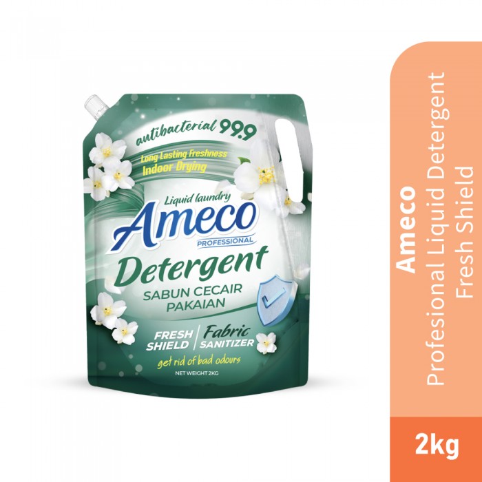 AMECO Professional Liquid Detergent 2kg for Laundry Detergent, Sabun Basuh Baju, 洗涤剂
