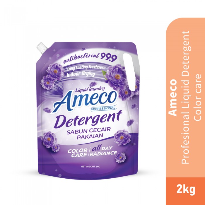 AMECO Professional Liquid Detergent 2kg for Laundry Detergent, Sabun Basuh Baju, 洗涤剂