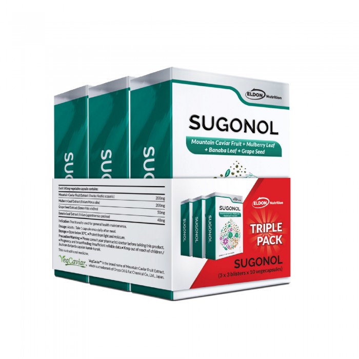 Eldon Nutrition Sugonol (30's x 3) for Diabetes Control, Reduce Blood Glucose