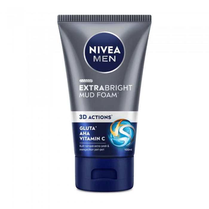 NIVEA  MEN EXTRA EXTRA BRIGHT MUD FOAM 100G  (81775)