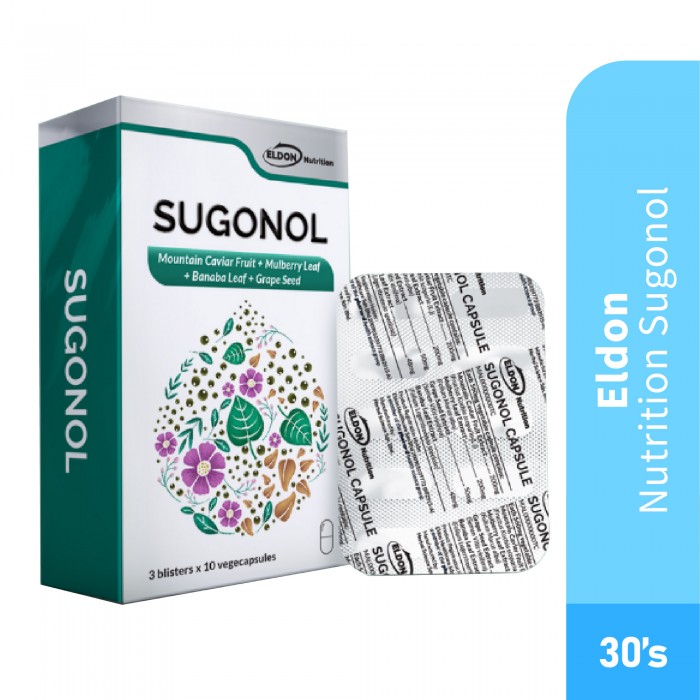 Eldon Nutrition Sugonol 30's for Diabetes Control, Reduce Blood Glucose