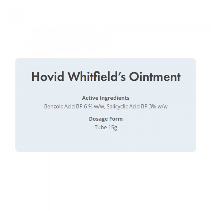 HOVID Whitfield Ointment 15g for Skin, Antifungal Cream