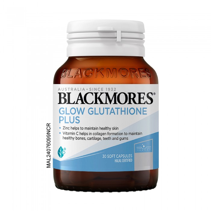 BLACKMORES Glow Gluthathione Plus 30's for Glutathione Supplement, Vitamin C