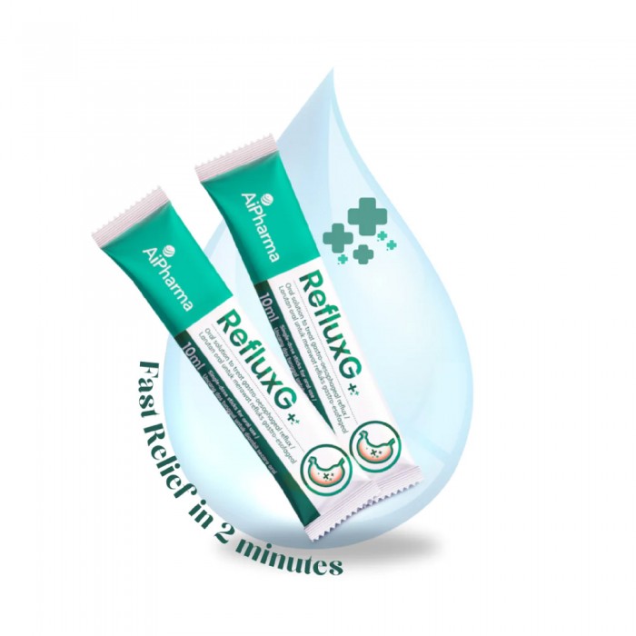 AIPHARMA Reflux D Suspension 10ml x 5's for Acid Reflux, Stomach Acid
