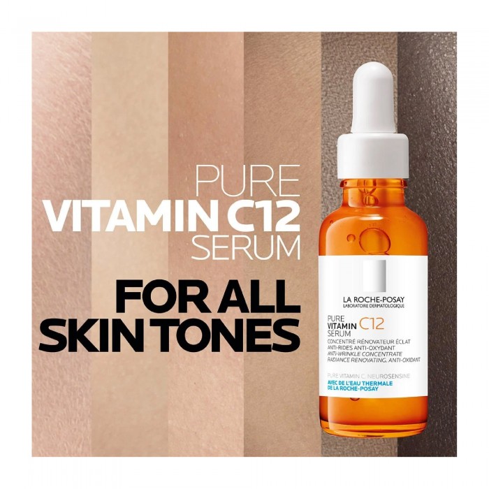 LA ROCHE POSAY Pure Vitamin C12 Serum 30ml for Wrinkle, Radiance, Skincare