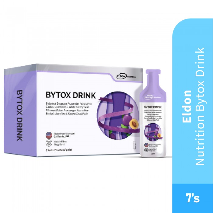 ELDON Nutrition Bytox Drink 7's for Fiber, Fat Burner, Prune Juice