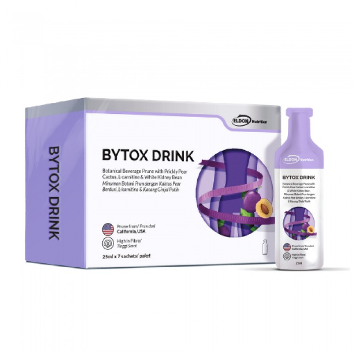 ELDON Nutrition Bytox Drink 7's for Fiber, Fat Burner, Prune Juice