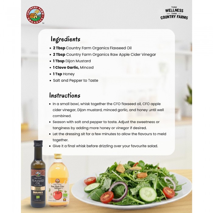 COUNTRY FARM Organic Flaxseed Oil 250ml