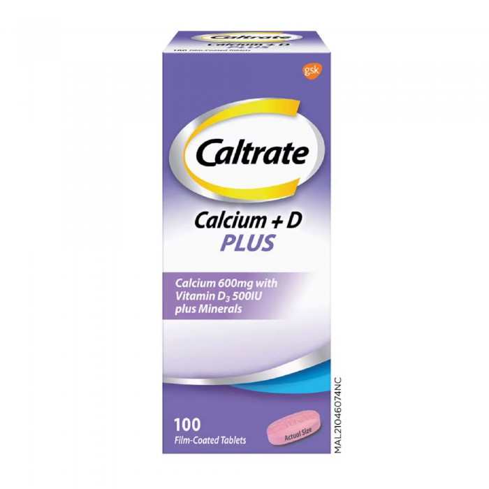 CALTRATE Calcium + D Plus (Purple) 100's for Bone, Muscle, Calcium, Vitamin D