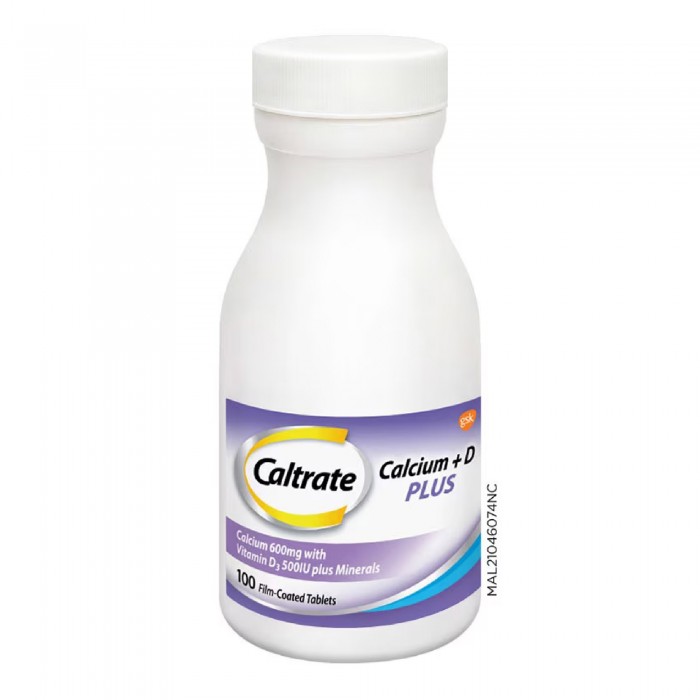 CALTRATE Calcium + D Plus (Purple) 100's for Bone, Muscle, Calcium, Vitamin D