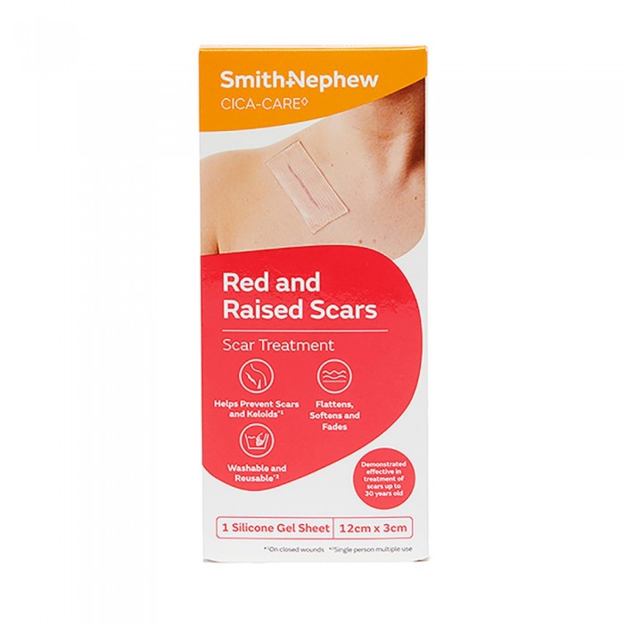 SMITH & NEPHEW CICA-CARE Silicone Gel Sheet (12CM X 3CM) 1'S