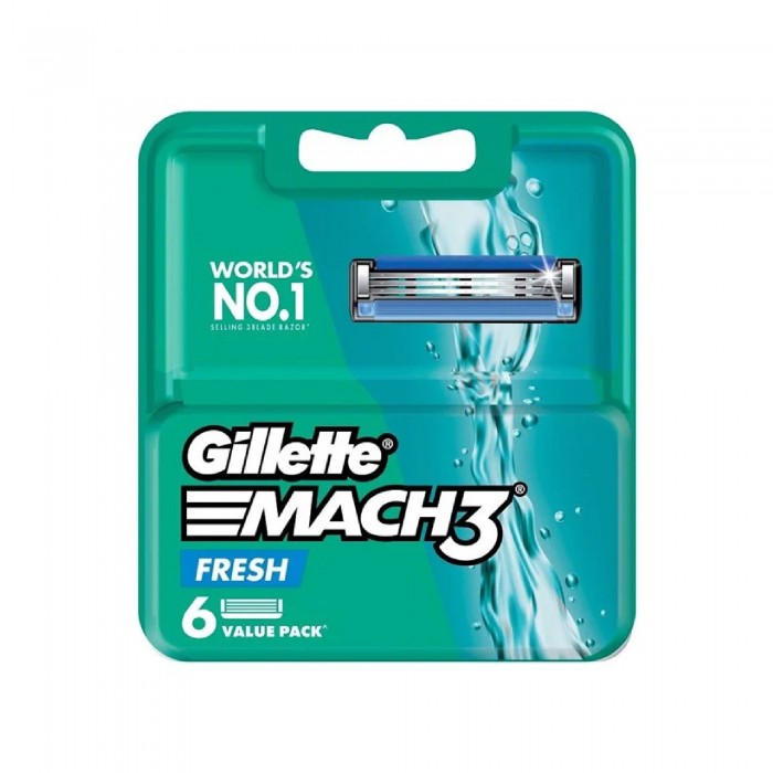GILLETTE MACH 3 BLADES FRESH 6'S REFILL