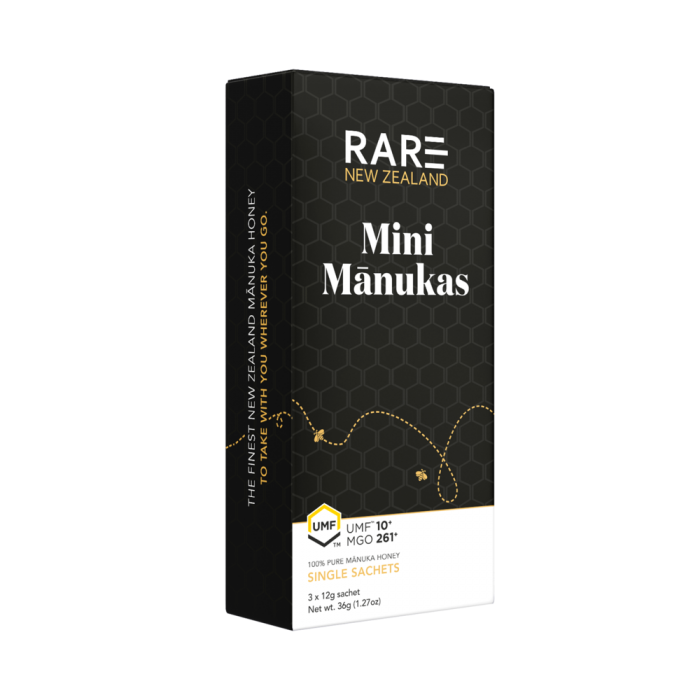 RARE NEW ZEALAND Mini Manukas UMF 10+ MGO261+ 12G X 3 for Manuka Honey