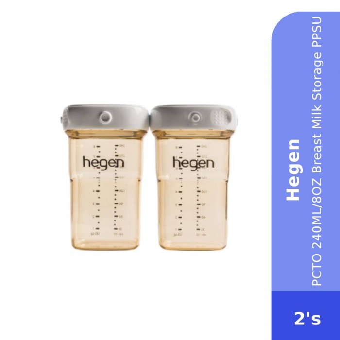 HEGEN PCTO 240ML/8OZ Breast Milk Storage PPSU 2's - Bottle Feeding , Baby Feeding , Breastmilk Storage Bottle