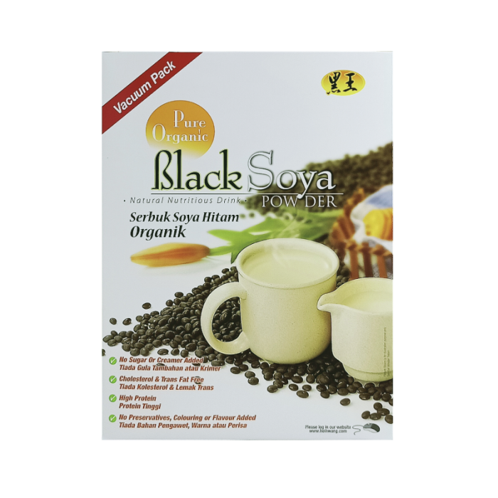 Hei Hwang Pure Organic Black Soya Powder 400G - Sugar Free