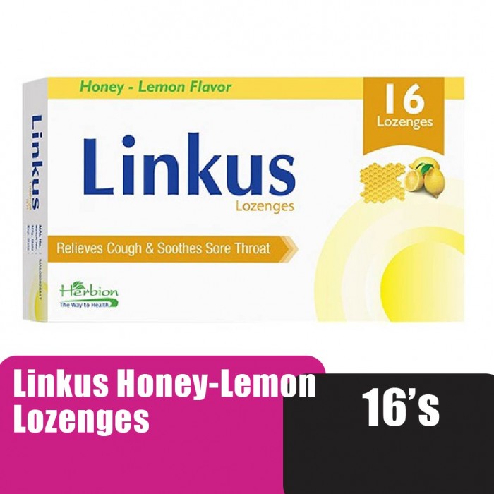 LINKUS Honey-Lemon Lozenges 16's