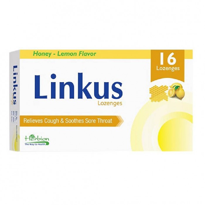 LINKUS Honey-Lemon Lozenges 16's