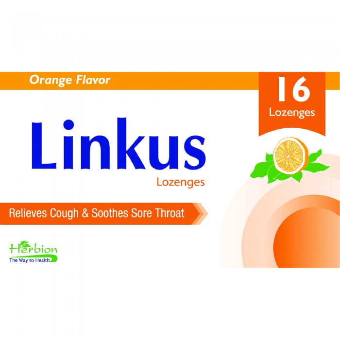 LINKUS Orange Lozenges 16's