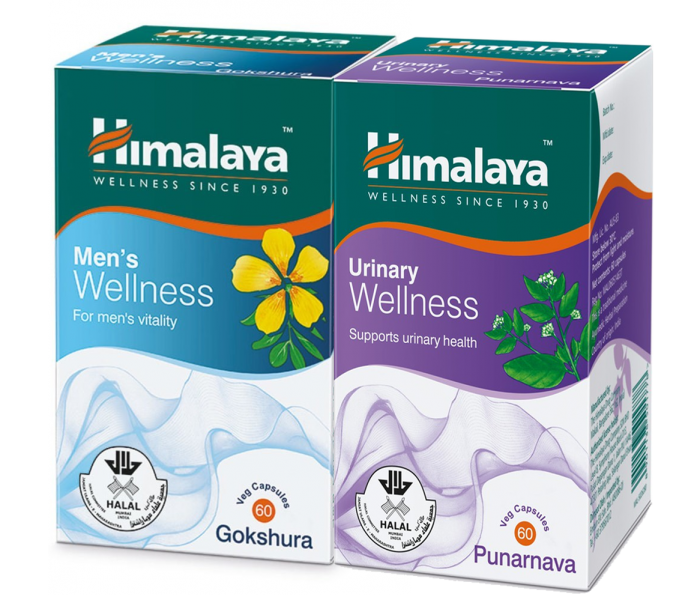 Himalaya (Men's wellness + Urinary wellness) Gokshura 60's + Punarnava 60's