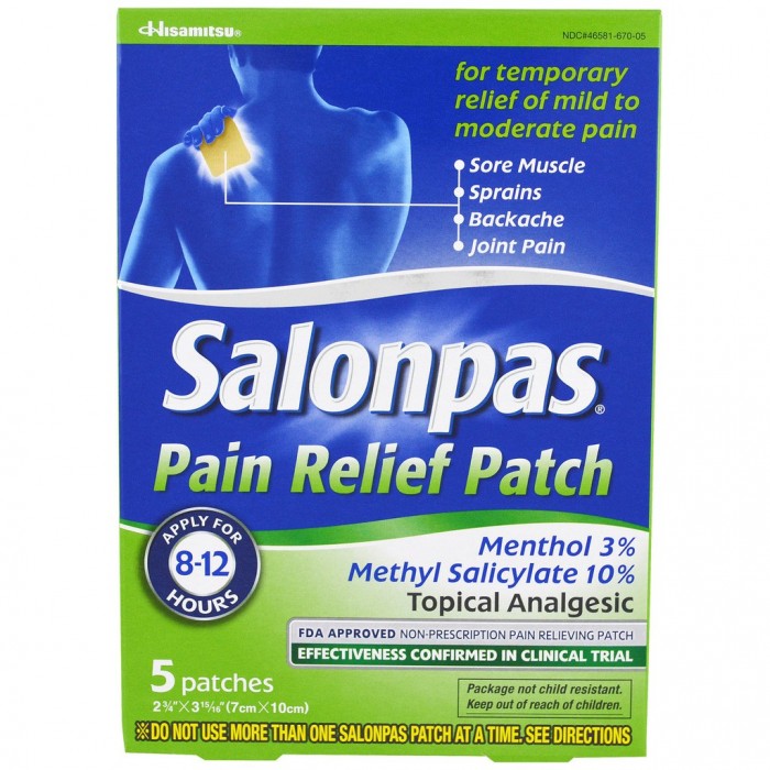 Salonpas Pain Relief Patch 5'S