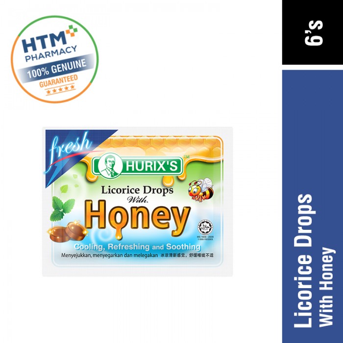 Hurix'S Licorice Drops With Honey 6'S