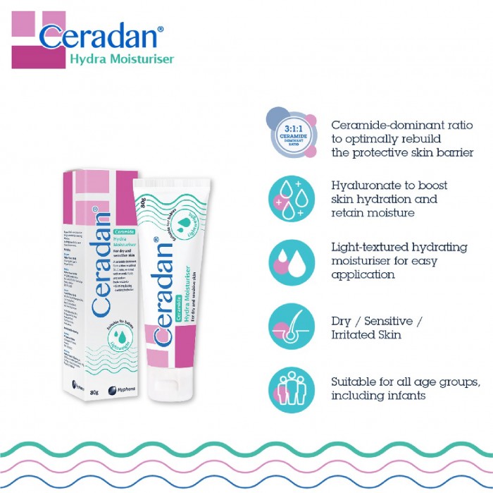 CERADAN Hydra Moisturizer Cream 80g - Moisturizer and Cream, Ceradan Moisturizer 保湿霜