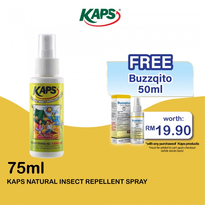 KAPS NATURAL INSECT REPELLENT SPRAY 75ML (INSECT REPELLANT)