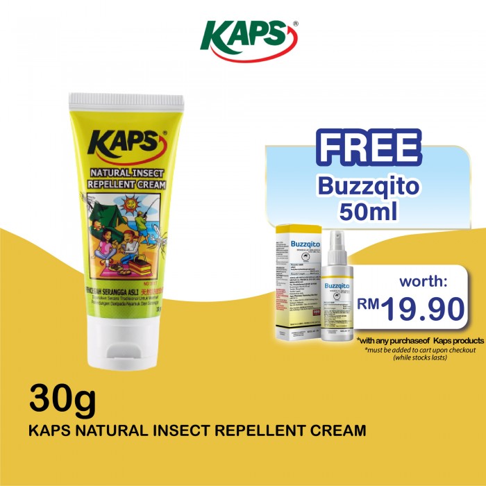 KAPS NATURAL INSECT REPELLENT CREAM 30G (INSECT REPELLANT)
