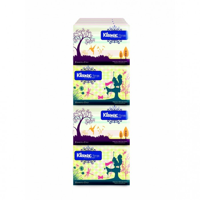 KLEENEX VINTAGE POCKET TISSUE 8'S x 16