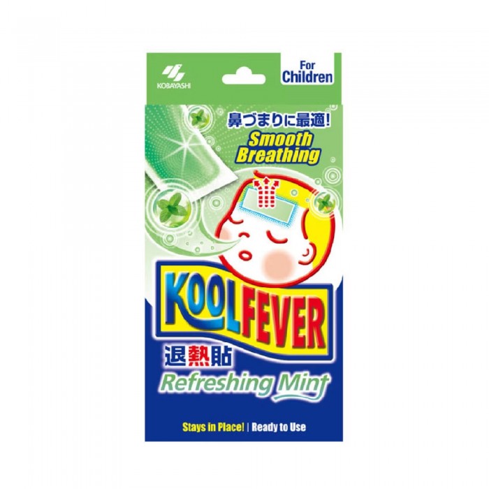 KOOLFEVER Refreshing Mint 6's for Kids, Cool Fever for Fever, Kool Fever with Cooling Effect, Cool Temperature, 退热贴