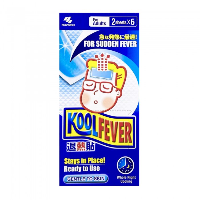 KOOLFEVER Adult Cool Fever Cooling Gel 12's - Cool Fever Cooling Gel / Fever Patch 退热贴