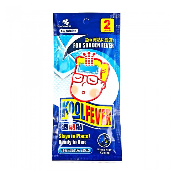 KOOLFEVER Adult Cool Fever Cooling Gel 2's - Cool Fever Cooling Gel / Fever Patch 退热贴