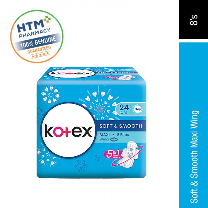 KOTEX S&S MAXI WING 24CM 8'S