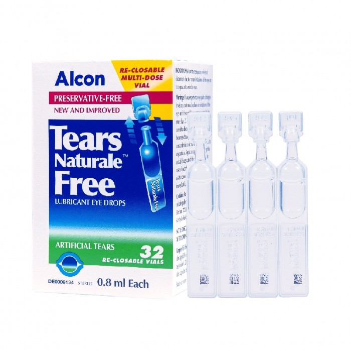 ALCON Tears Naturale Free 32's x 0.8ml - Eye Drop, Eye Lubricant, Eye Drops for Dry Eye