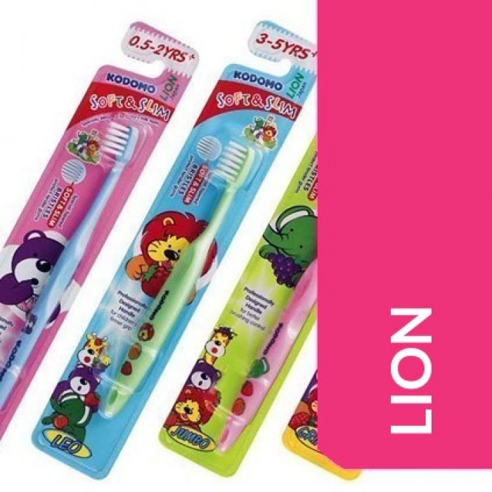 KODOMO LION TOOTHBRUSH SOFT & SLIM (6YRS-9YRS)