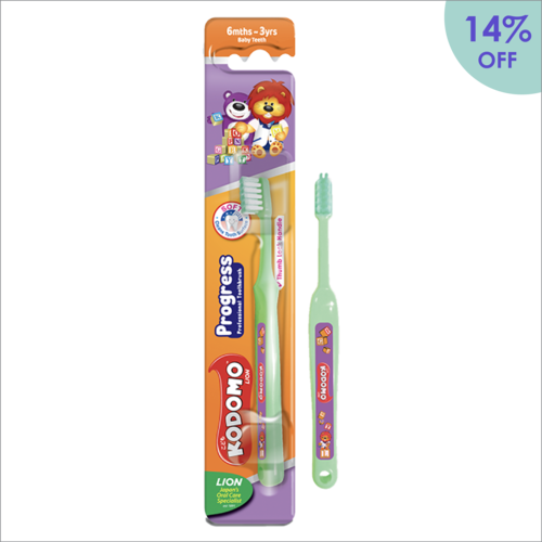 KODOMO LION TOOTHBRUSH - BABY TEETH (6MTHS-3YRS)