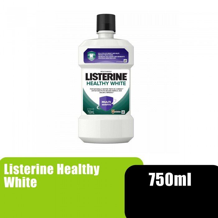 Listerine Healthy White 750ml x 2