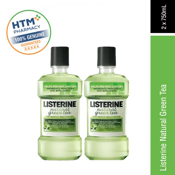 Listerine Natural Green Tea 750ML x  2