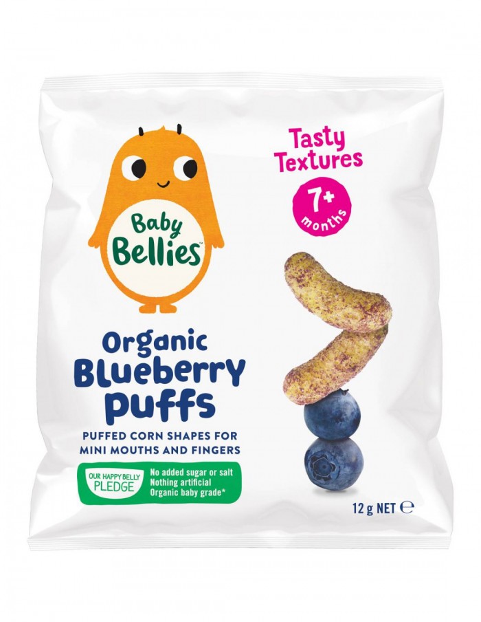 Little Bellies Baby Puffs 12g - Blueberry