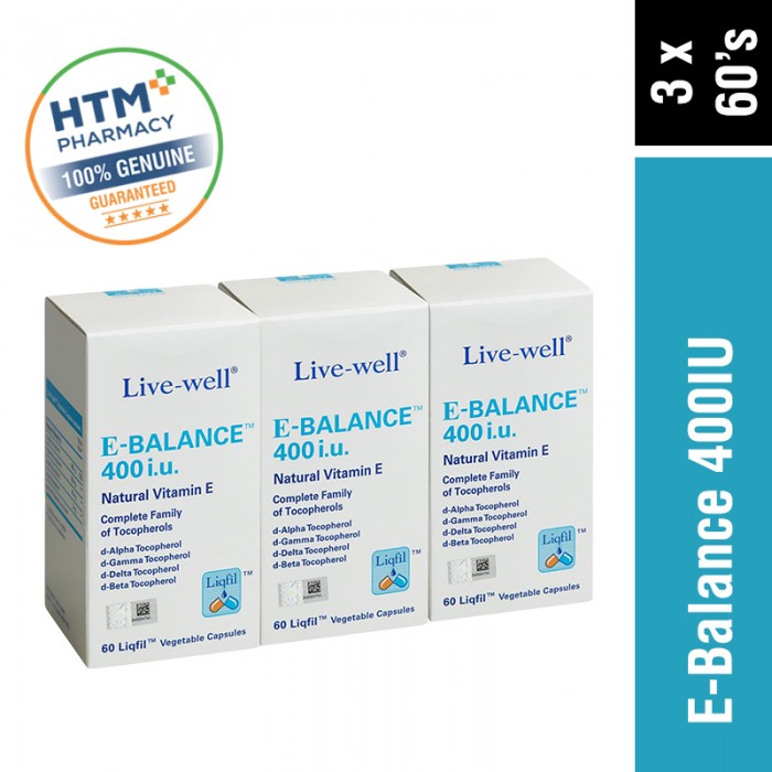 Live-Well E-Balance 400IU 60'S x 3