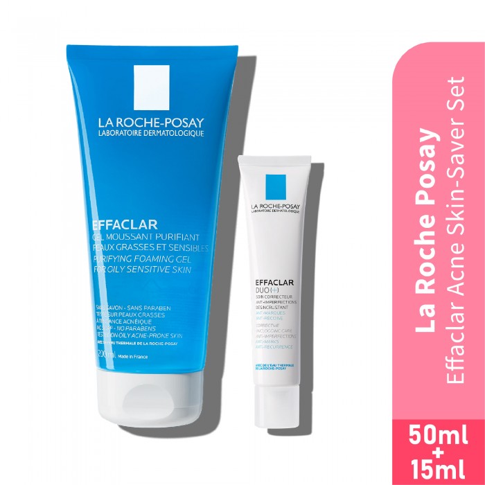 LA ROCHE POSAY Effaclar Acne Skin-Saver Set Skincare Set Untuk Jerawat - Anti Acne / Jerawat 祛痘 護膚品套裝